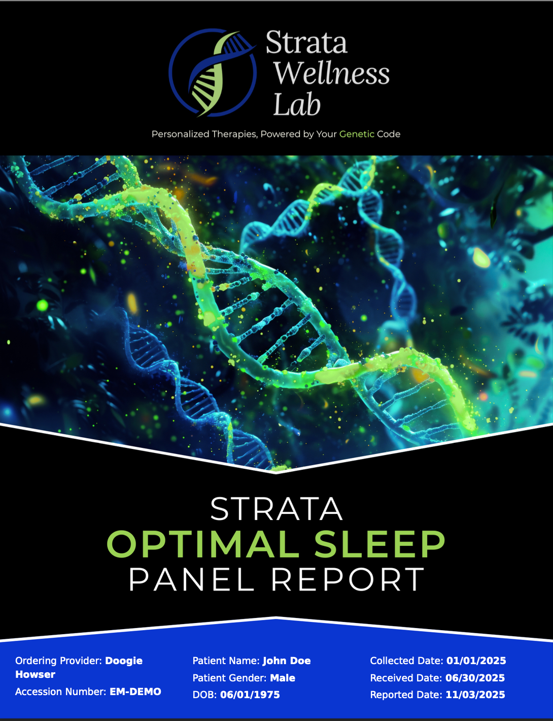 Strata Sleep & Recovery Genomic Panel