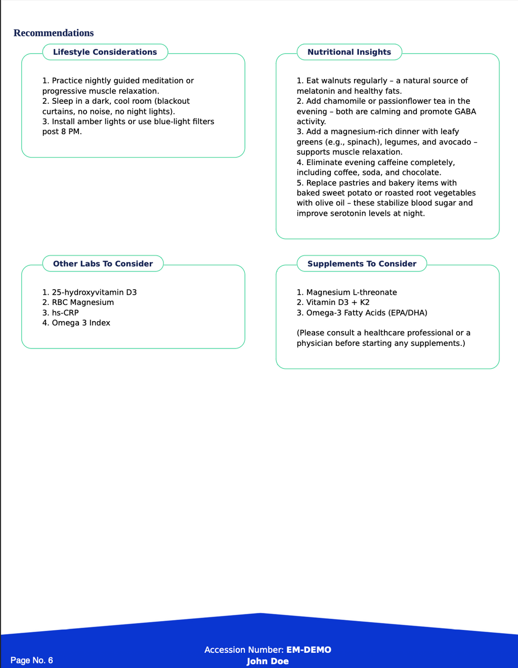 Strata Sleep & Recovery Genomic Panel