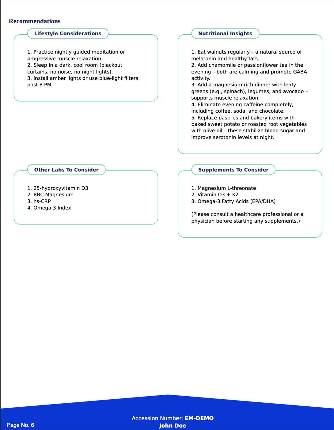 Strata Sleep & Recovery Genomic Panel