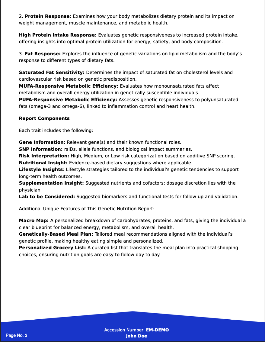 Strata Metabolic & Nutrition Blueprint Panel
