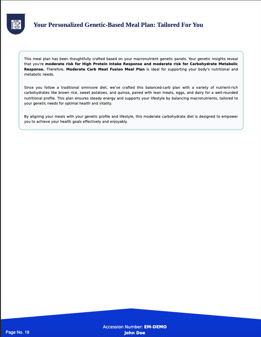 Strata Metabolic & Nutrition Blueprint Panel